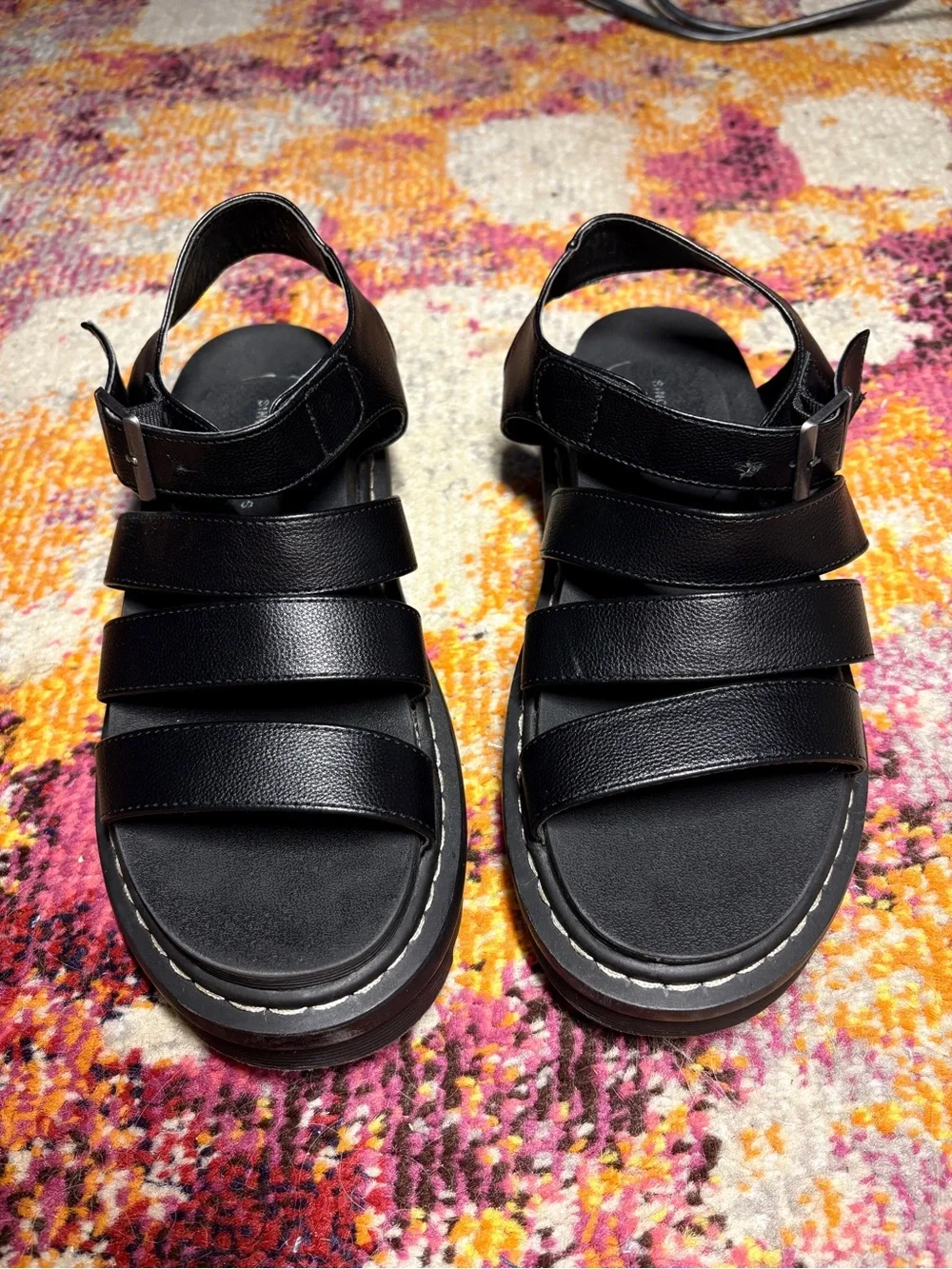 Sincerely Jules Daring Black Platform Gladiator Sandals – Women’s 8.5